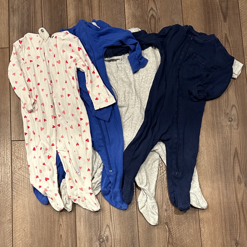 Old Navy Kids Footies Bundle  / 9-12 months / lot of 6